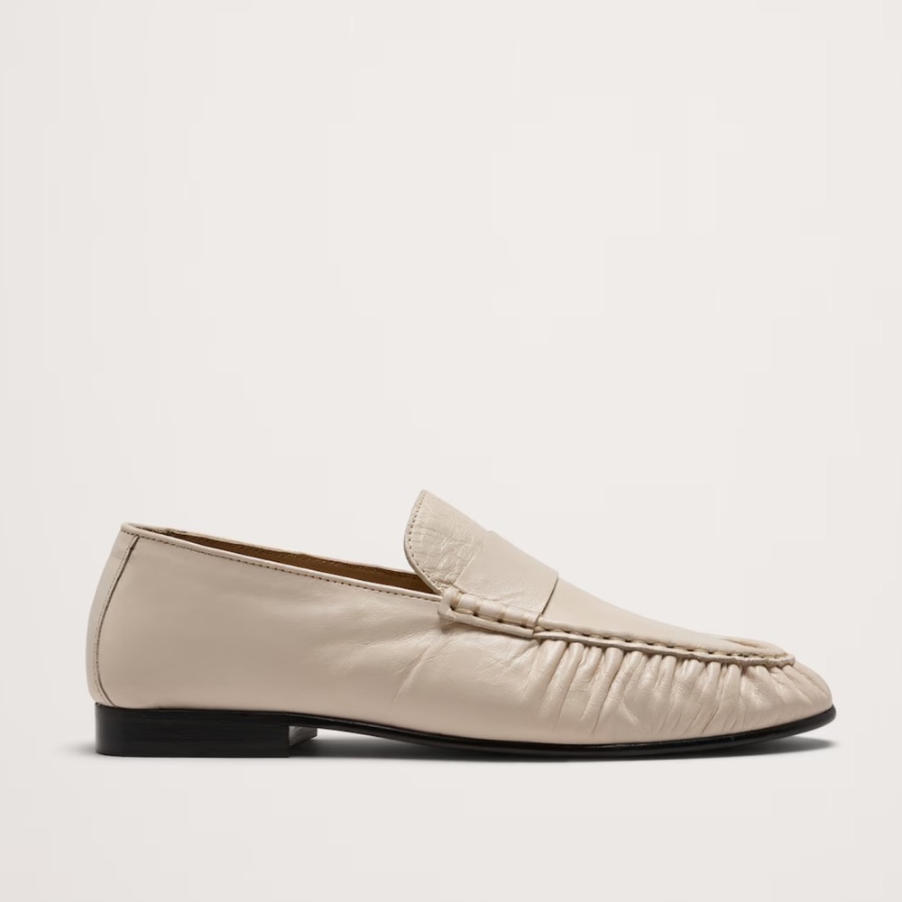 New BR LEATHER MOCCASIN LOAFER